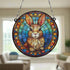 Rabbit Stained Glass Effect Suncatcher